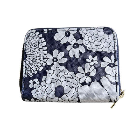 Trina Turk Navy and White Floral Women's Wallet NWOT - Picture 1 of 4